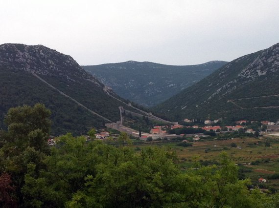 Die Festung vom Hügel Michael aus gesehen