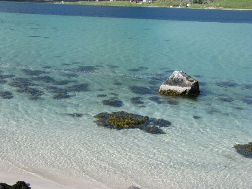 Sieht nach Karibik aus, ist aber fünf Grad kalt.