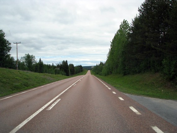 Ewig lang zieht sich die E45 durch Schweden.