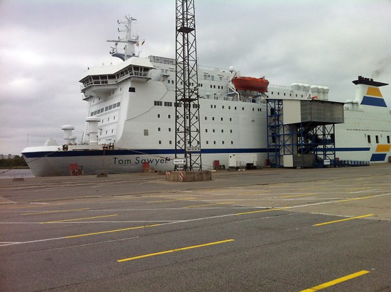 Mit diesem Pott setzen wir über nach Schweden.