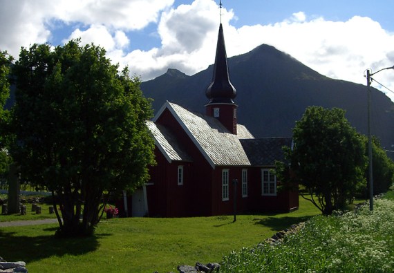 Die Kirche von Flakstad, Lofoten