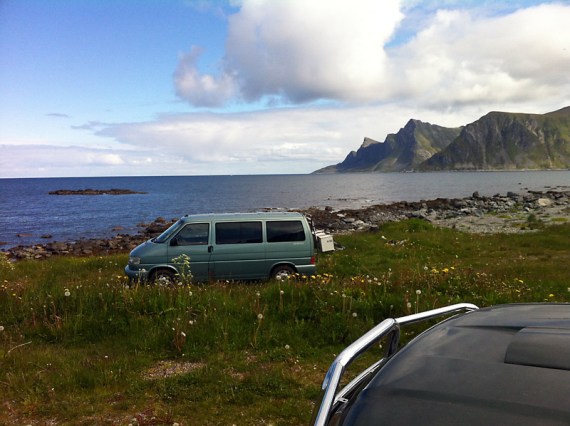 Unser Camp zwischen Flakstad und Ramberg
