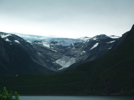 Svartisen bei trüben Wetter