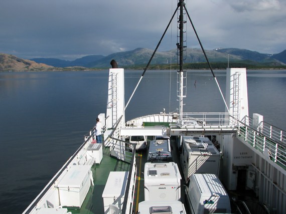 Auf der Fähre von Tjøtta nach Forvik