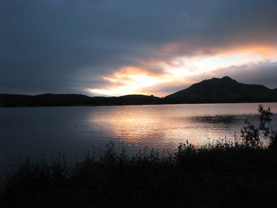 Hier wird es zum ersten Mal wieder nennenswert dunkel.