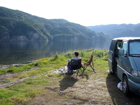 Frühstück am Fjord