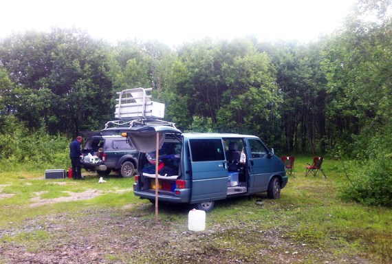 Die Dachlatte im Einsatz