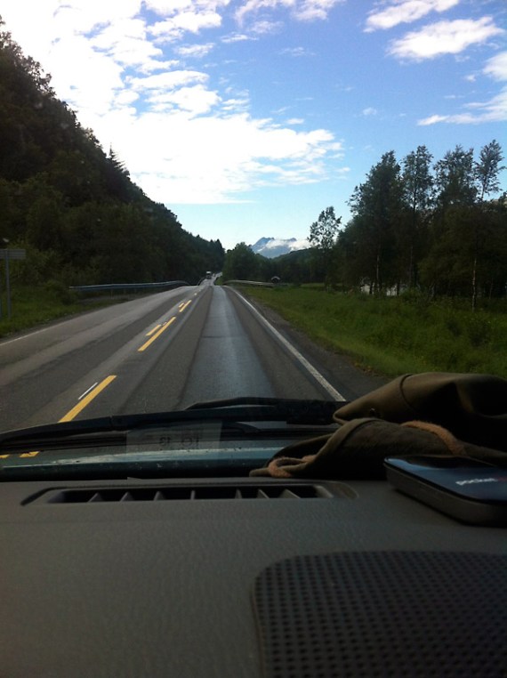 Kurz hinter Levang. Mit Sonne geht alles besser.