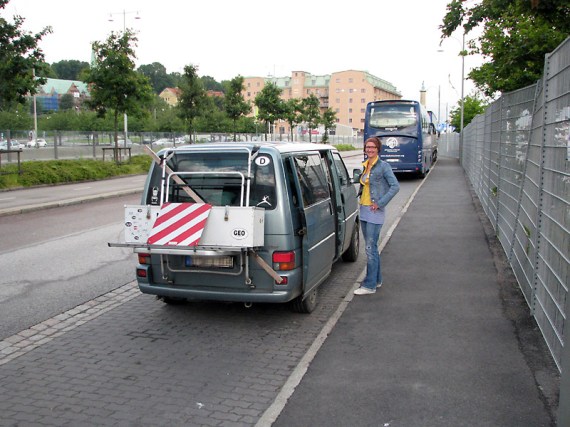 Puh. Der Bulli ist noch da...