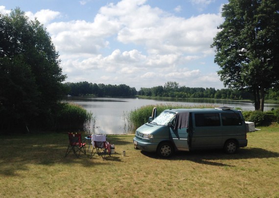 Stellplatz am Badestrand